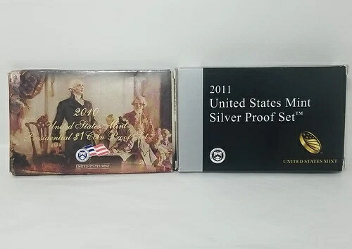 2010年米国造幣局大統領記念1ドル硬貨プルーフセット/2011年米国造幣局銀貨プルーフセット #2704