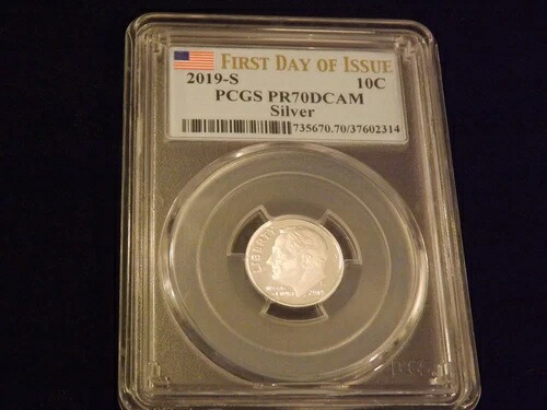 2019-S ダイム シルバー PCGS PR 70 DCAM
