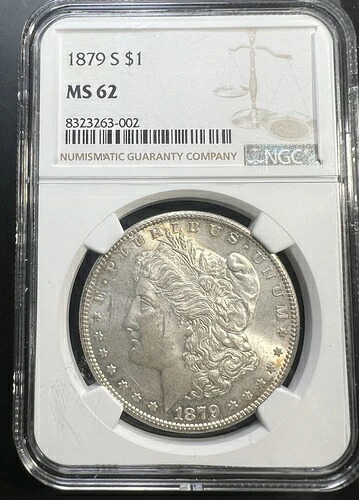 1879-S モルガン・ダラー NGC 認定 MS62????
