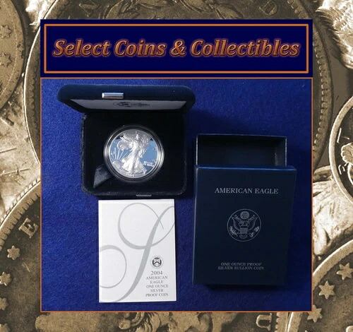 2004-W アメリカンイーグル GEM プルーフ シルバードル OGP & COA ウェストポイントミント #3250