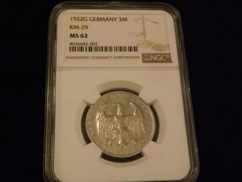 1922年 3M ドイツ NGC MS 62