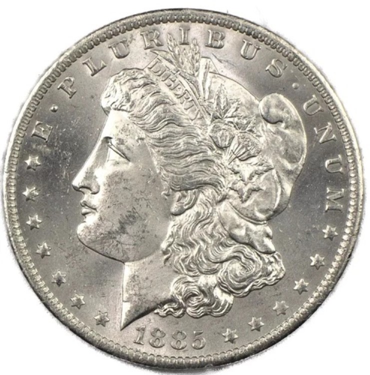 1885-O ニューオーリンズ モーガン シルバー ダラー $1 BU+ X71