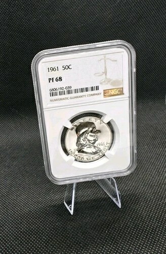?? 1961年 プルーフ フランクリン ハーフダラー 50セント NGC PF68 グレード USコイン アブソリュート ?? ファイア