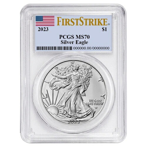 2023年 1ドル アメリカン シルバー イーグル PCGS MS70 FS フラッグラベル