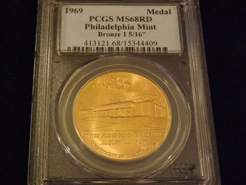 1969年フィラデルフィア造幣局メダル PCGS 68 RD
