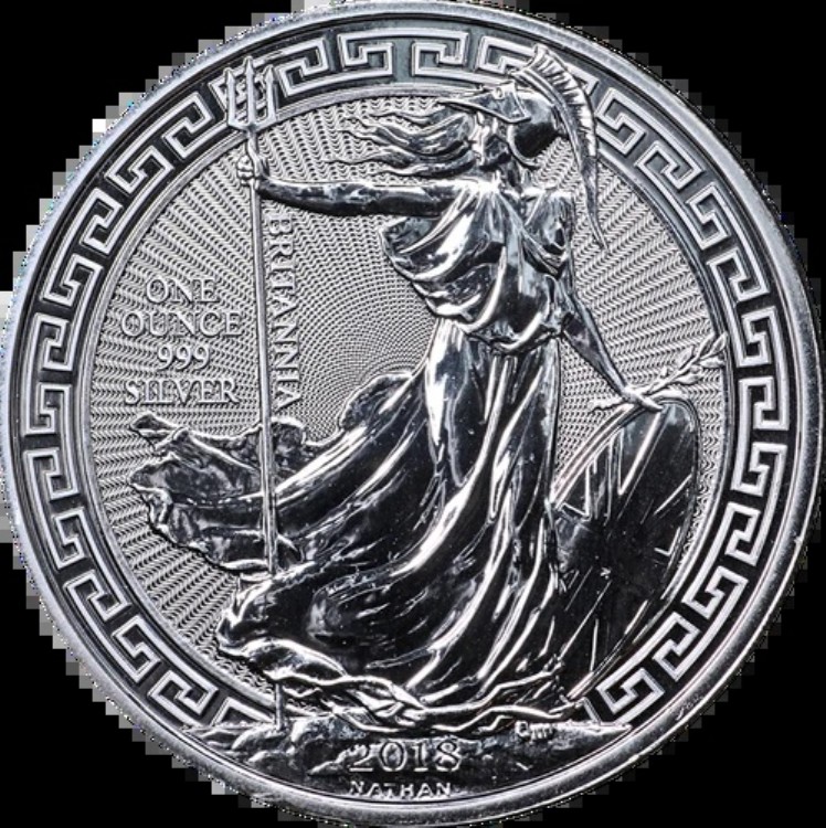 2018年 英国 1オンス シルバー - ブリタニア オリエンタルボーダー - BU - 在庫あり 48,180円