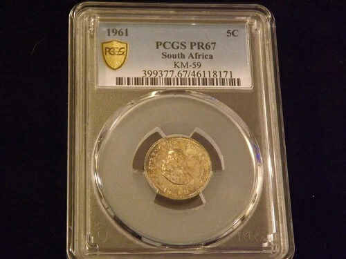 1961年 5C 南アフリカ PCGS PR 67