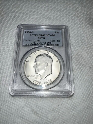 1976年 S アイゼンハワー ドル PR69 DCAM PCGS 認定 58,080円