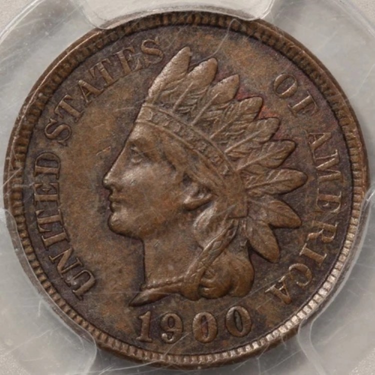 1900年インドセント PCGS AU-58