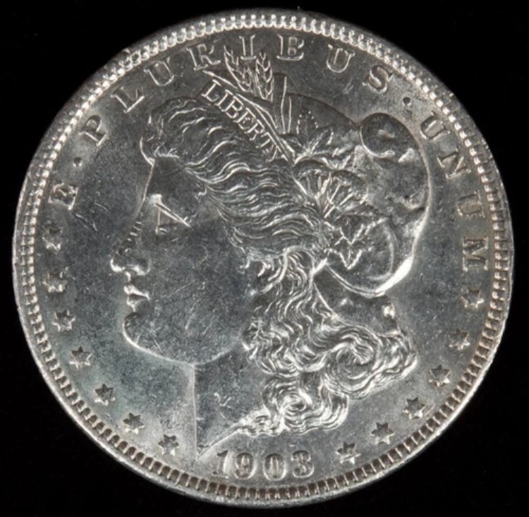 1903-P モルガン銀貨 ゴージャスミントラスター AU