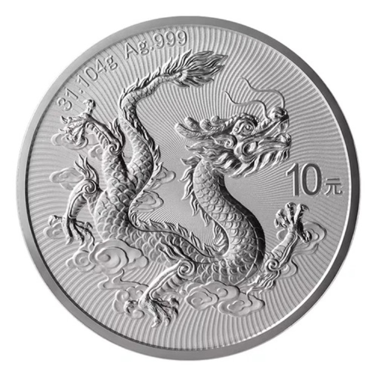 2025年、中国初のドラゴン1オンス銀貨が中国造幣局から発行される