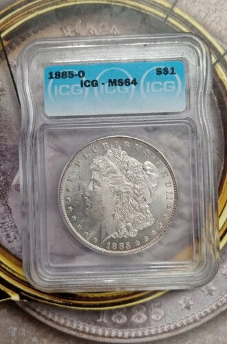 1885-O ICG- MS64 S$1 モルガン・ダラー TP-6698