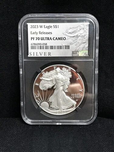 2023 W NGC PF70 ウルトラカメオ アーリーリリース $1 アメリカンシルバーイーグル
