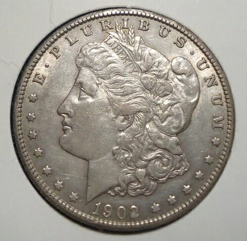 ほぼ未使用+ 1902年サンフランシスコモルガン銀貨 同梱配送