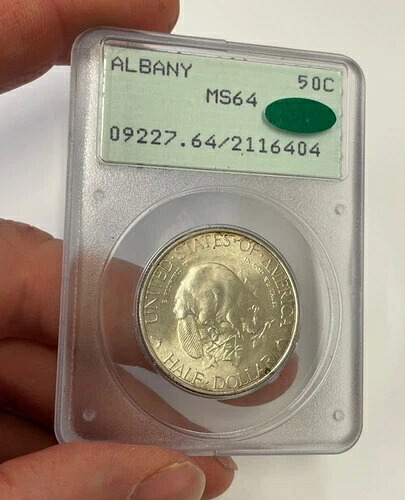 アメリカ - 1936年 シルバー アルバニー記念ハーフドル (PCGS MS 64 - CAC) - ラトラー