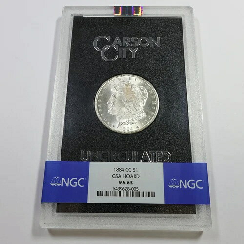 1884年 CC カーソンシティ NGC MS63 - GSA ホード シルバー モルガン ダラー 米国コイン 55902V