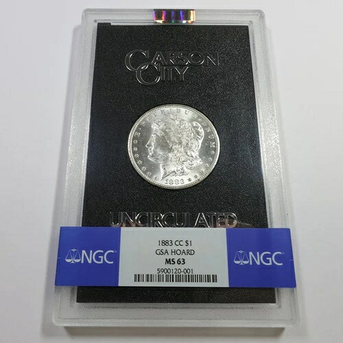 1883年 CC カーソンシティ NGC MS63 - GSA ホード シルバー モルガン ダラー 米国コイン #55903V