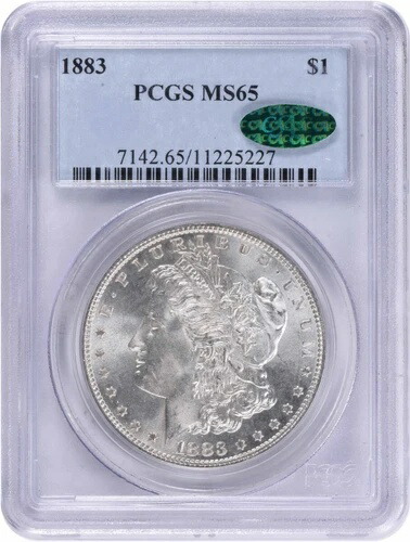 1883年 モルガン銀貨 MS65 PCGS (CAC)