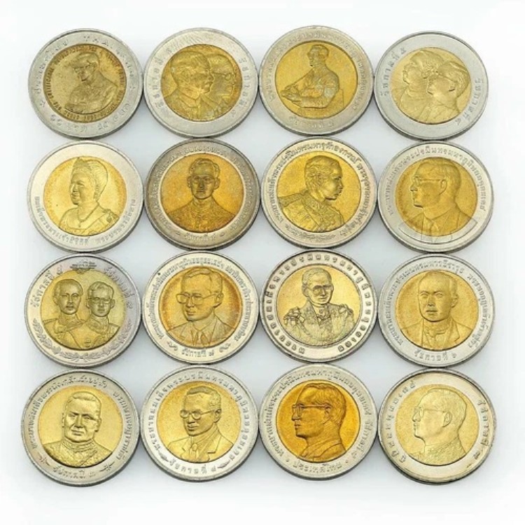 タイ 10バーツ硬貨 63枚セット