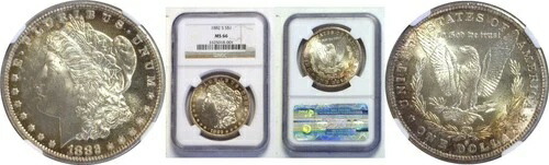 1882-S 1ドル モルガン・ダラー NGC MS-66
