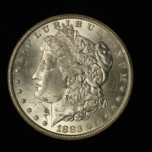 1883年 - CC $1 モルガン銀貨 カーソンシティ - 送料無料（米国） 152,900円