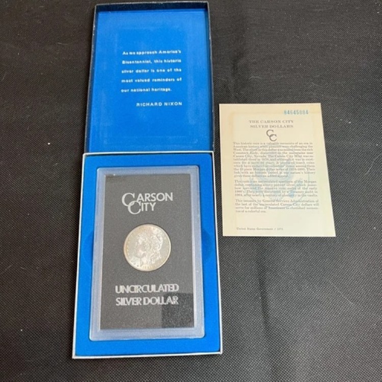 1884 CC GSA モーガン シルバードル 未流通 箱＆COA付き #112