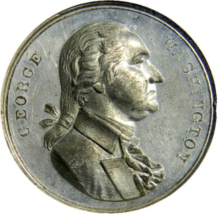 1889年ジョージ・ワシントン就任100周年記念馬術メダル NGC MS 62 (01-4)