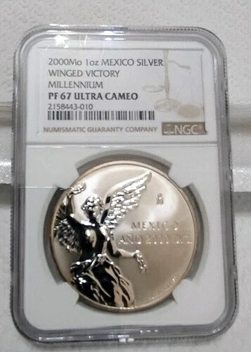 メキシコ 2000 アニョ ミレニアム 1 オンス シルバー コイン リベルタ NGC