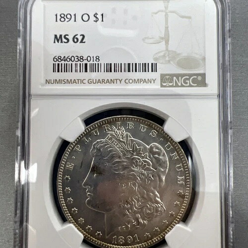 1891-O モルガン・ダラー 1ドル NGC MS62 #808