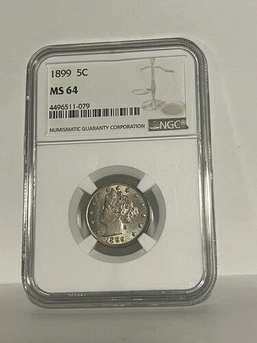 1899年 リバティV ニッケル MS64 NGC