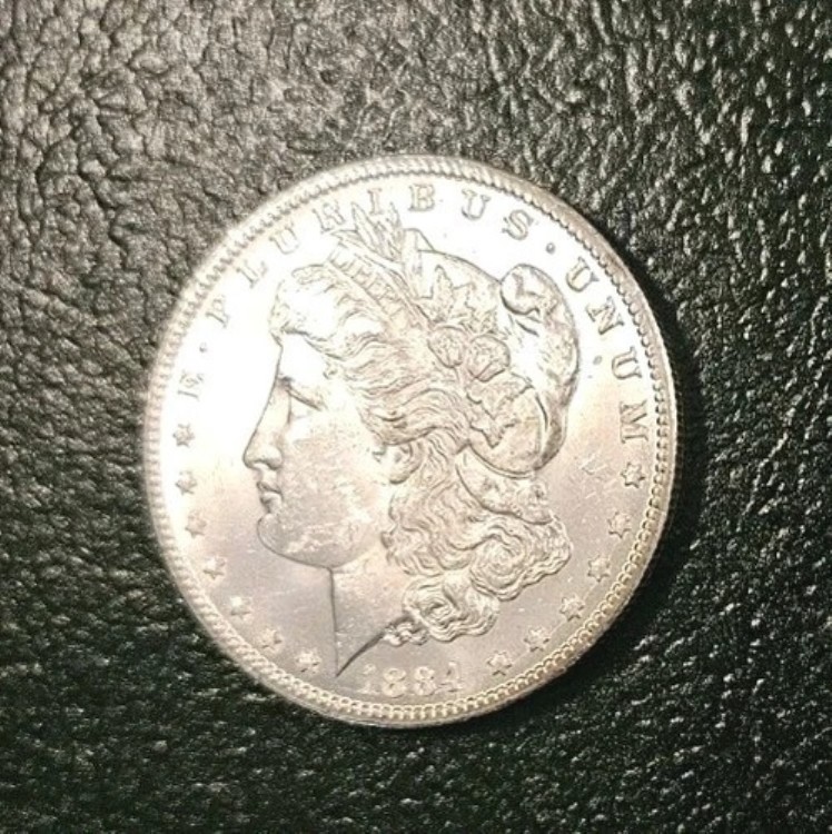 1884 CC カーソンシティ モーガン シルバー ダラー、明るい白色、宝石プルーフのような/BU の素晴らしい品!