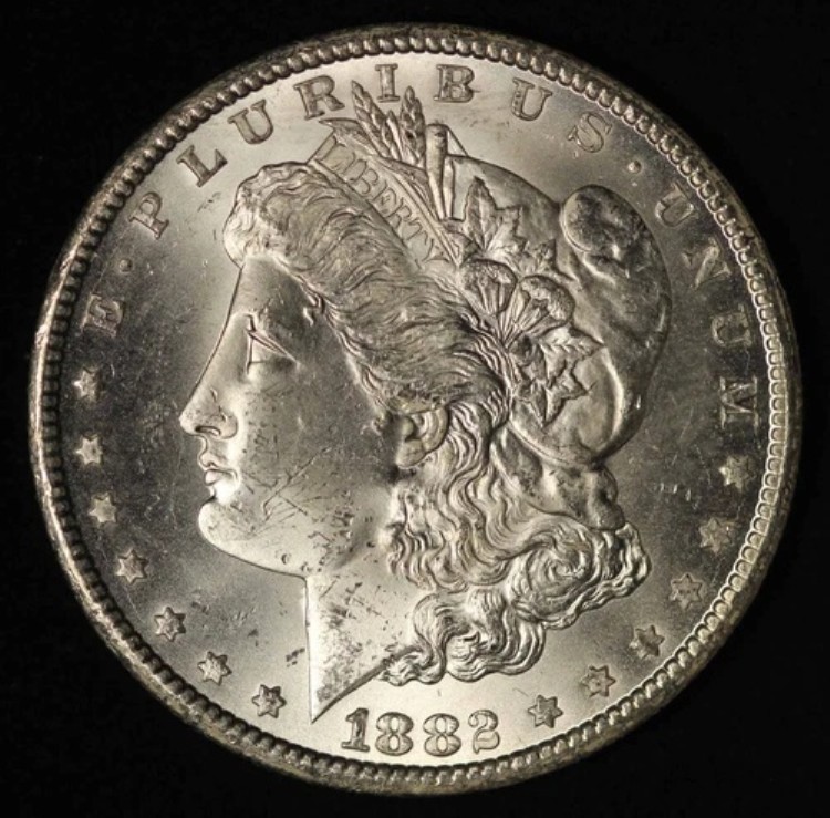 1882-CC カーソンシティ 1ドル モルガン銀貨 - 米国送料無料