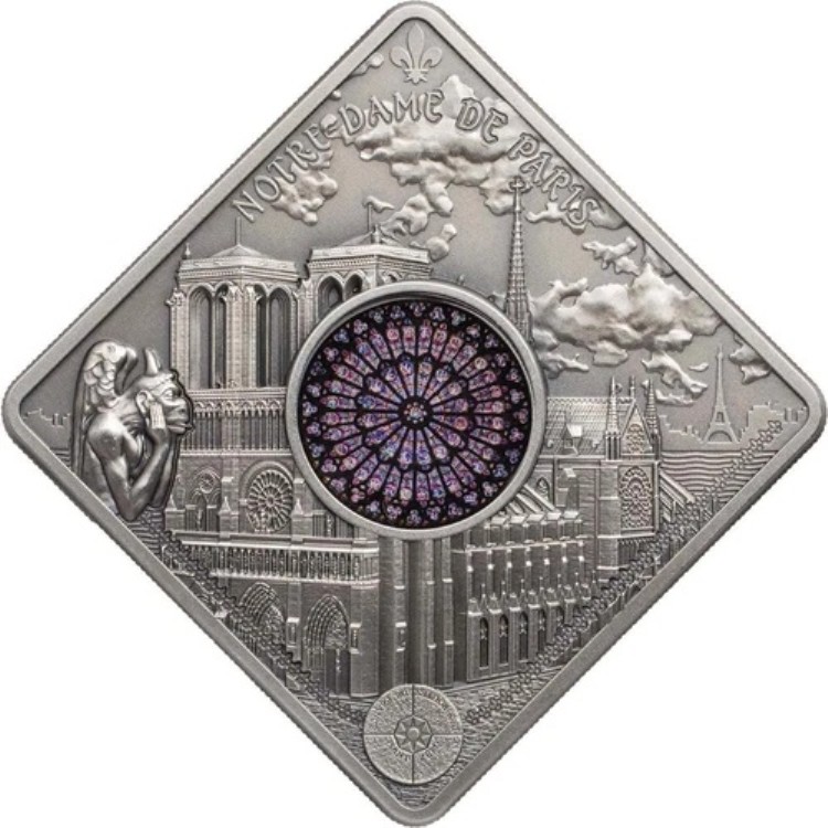 50g 銀貨 - ノートルダム銀貨 2017 パラオ 150,700円