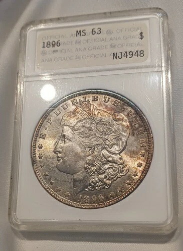 1896年 1ドル モルガン・ダラー MS-63 旧ANAホルダー PQ