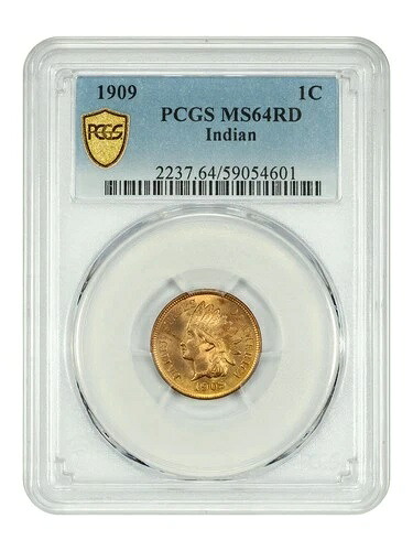 1909 1C インド PCGS MS64RD - インドセント - 発行最終年｜WORLD RESOURCE【KING店】