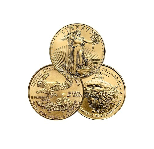 ランダムイヤー $5 1/10 オンス アメリカンゴールドイーグル 未流通コイン BU｜WORLD RESOURCE【KING店】