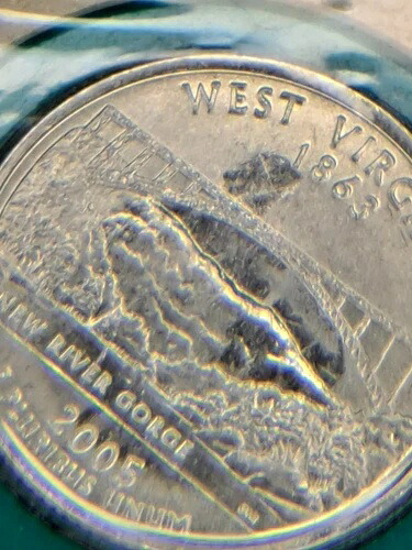 1st Strike 1st Day Issue 1 of a kind W Virginia US Mint Set Lamination Error