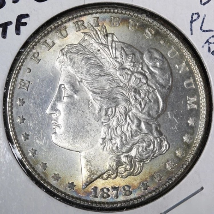 1878年 8TF モルガン銀貨 BU *未流通* MS PL REV E356 JNCX