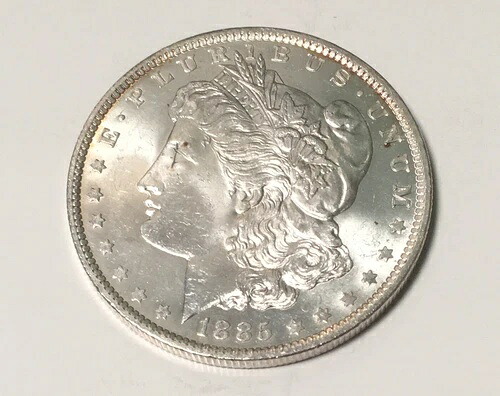 1885-O 1ドルモルガン銀貨 宝石 BU 非常に鮮明なディテール プルーフ級|WORLD RESOURCE【KING店】