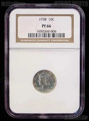 1938年製マーキュリーシルバープルーフダイム（NGC PF 66）｜WORLD RESOURCE【KING店】
