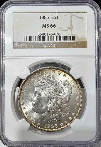 1885年モルガン・ダラー MS-66 NGC