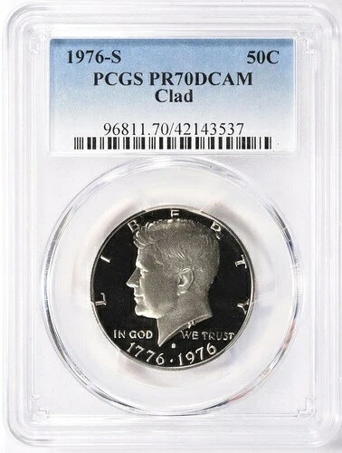 1976年 S ケネディ ハーフクラッド PCGS PR70 DCAM ホワイト