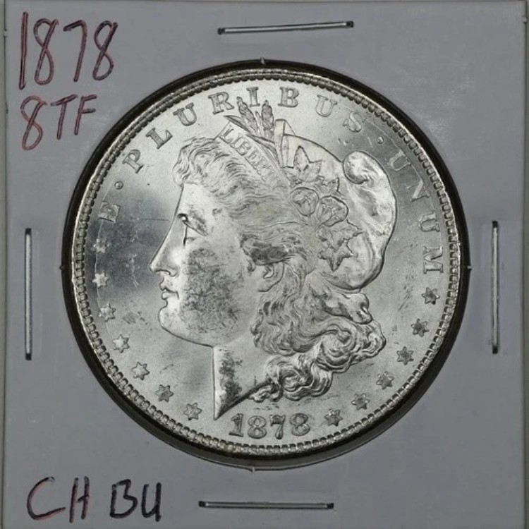1878年 8TF $1 モルガン銀貨（チョイスBUコンディション #06743）｜WORLD RESOURCE【KING店】