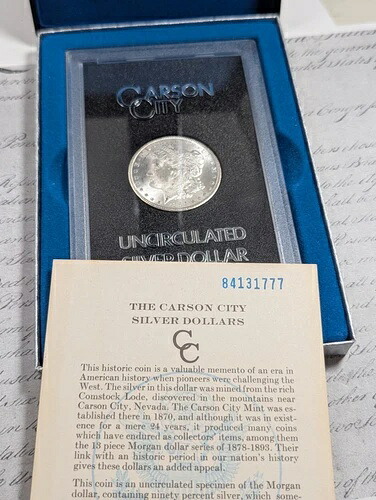 1882年-CC モルガン・ダラー GSA（箱・CofA付き）クール・カーソンシティ・ナイス！#EAE6