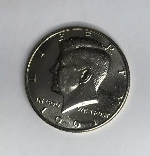 1991年 D ケネディ ハーフダラー CNクラッド ジェム BU 米国コイン 164,450円