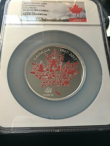 2017 カナディアン アイコン 5.07 Tr. オンス 99.99 シルバー $50 NGC PF-69 UC 説明をご覧ください。