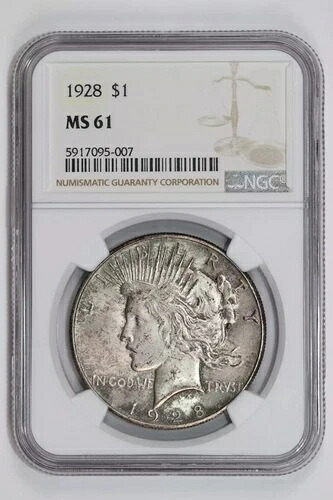 1928年ピースドル NGC MS61