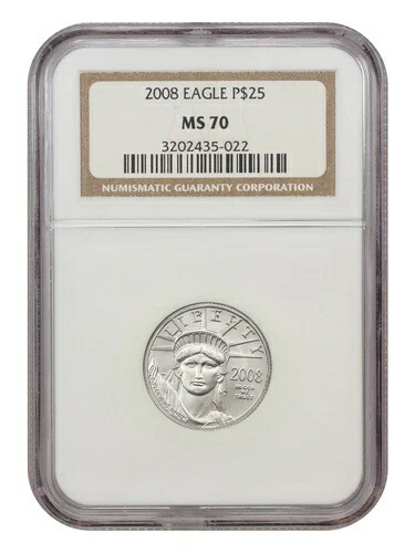 2008年 25ドル 自由の女神像 NGC MS70 217,250円