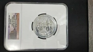 2011年オリンピック 5オンス NGC GEM 未流通 初期リリース シルバーコイン ブラウンラベル