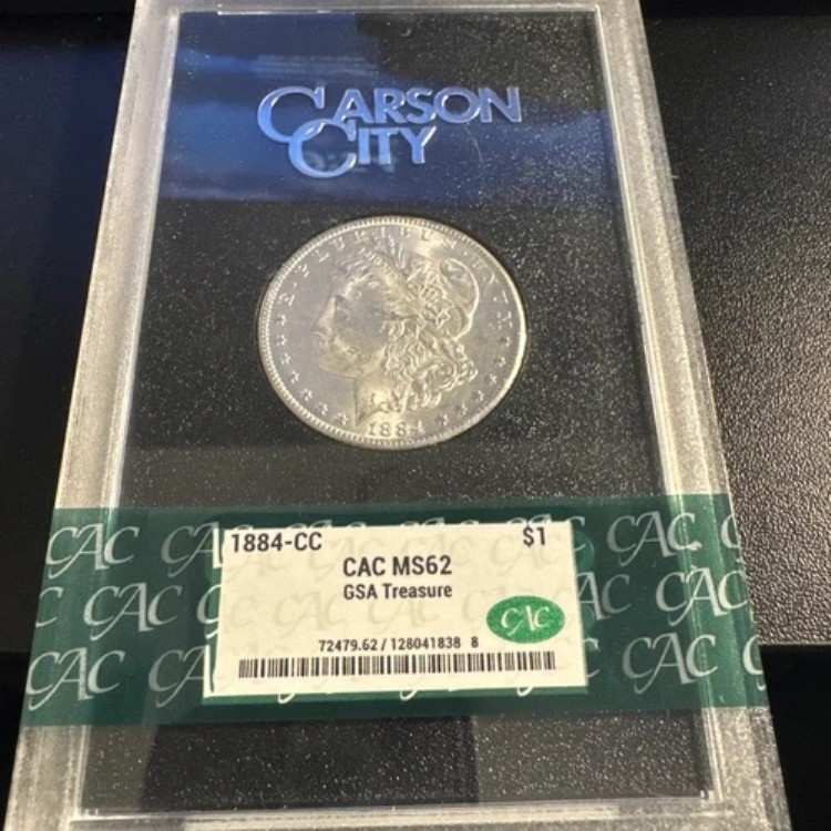 1884-CC カーソンシティ モルガン銀貨 GSA CACG MS-62 217,250円